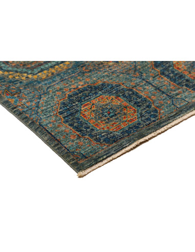 Rug Mamlouk Pakistan 80x255 Petrol Blue Dark Bl