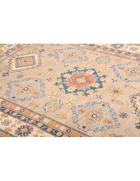 Tappeto Kazak Afghanistan 153x199 Rosa Pesca Bl