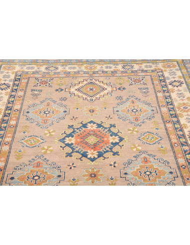 Tappeto Kazak Afghanistan 153x199 Rosa Pesca Bl
