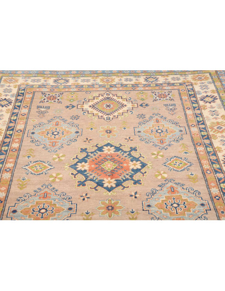 Tappeto Kazak Afghanistan 153x199 Rosa Pesca Bl