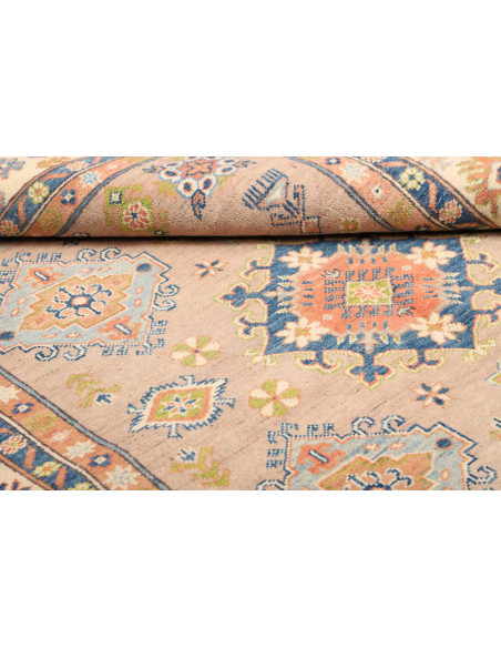 Tappeto Kazak Afghanistan 153x199 Rosa Pesca Bl