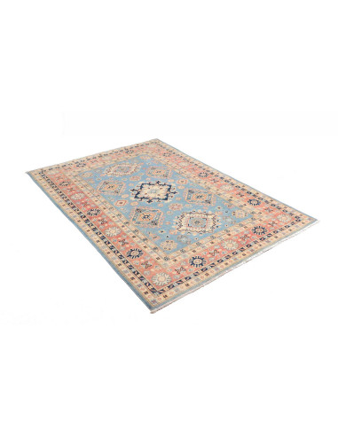 Tappeto Kazak Afghanistan 120x176 Azzurro Paste
