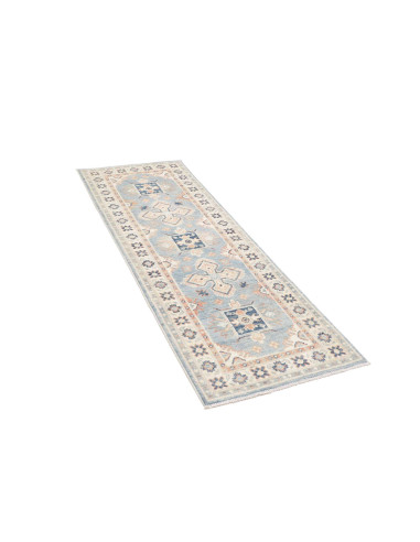 Tappeto Kazak Afghanistan 65x190 Azzurro Celest