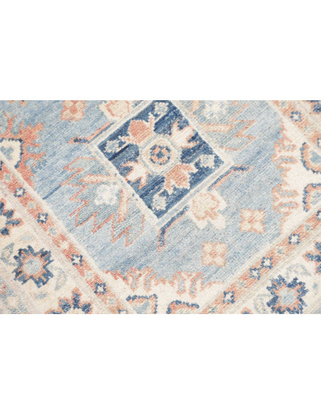 Tappeto Kazak Afghanistan 65x190 Azzurro Celest