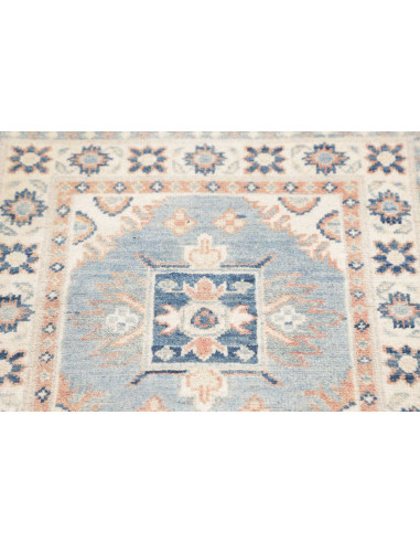 Tappeto Kazak Afghanistan 65x190 Azzurro Celest