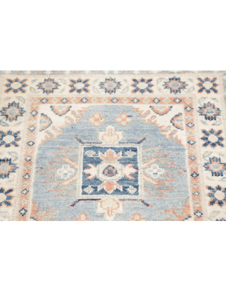 Tappeto Kazak Afghanistan 65x190 Azzurro Celest