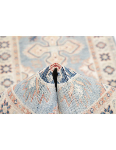 Tappeto Kazak Afghanistan 65x190 Azzurro Celest