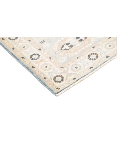Rug Kazak Afghanistan 63x175 Sky Blue Cream Dar
