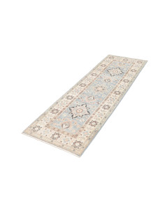 Tappeto Kazak Afghanistan 62x179 Azzurro Chiaro 2