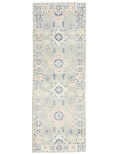 Tappeto Kazak Afghanistan 64x180 Verde Acqua Cr