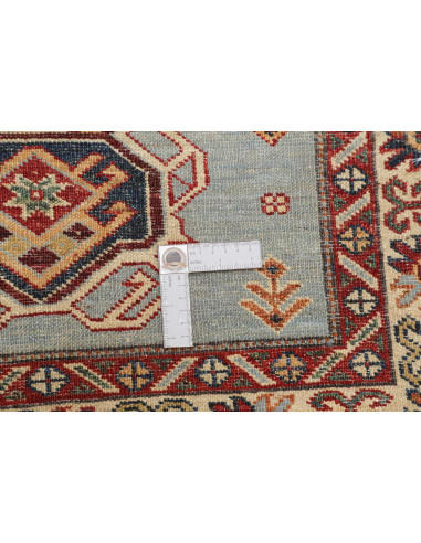 Tappeto Kazak Fine Pakistan 85x263 Azzurro Ciel