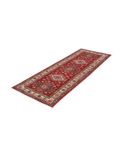 Tappeto Kazak Fine Pakistan 79x205 Rosso Rubino 2