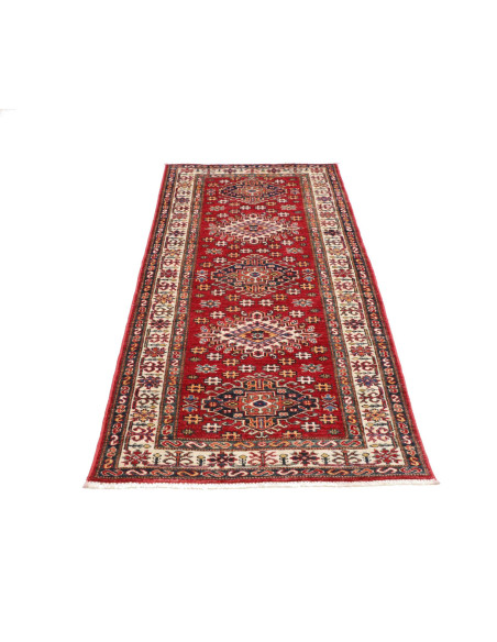Tappeto Kazak Fine Pakistan 79x205 Rosso Rubino