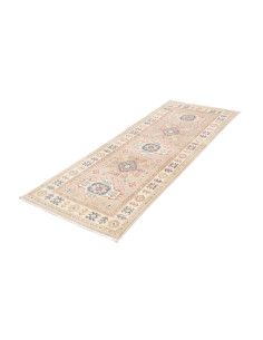 Rug Kazak Afghanistan 81x200 Beige Pink Blue 2