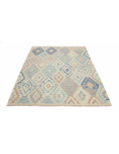Tappeto Kilim Afghanistan 81x252 Beige Blu Marr 2