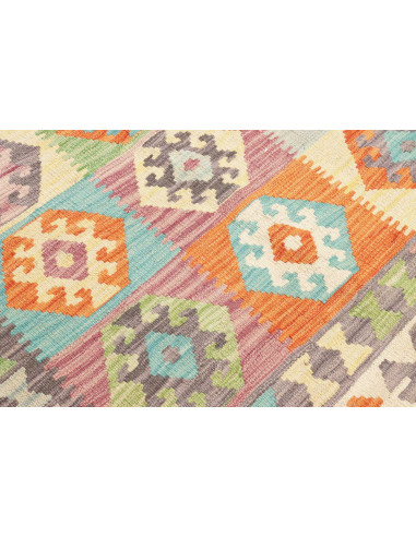 Rug Kilim Afghanistan 151x193 Cream White Turqu