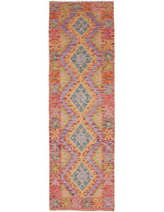 Rug Kilim Afghanistan 75x249 Peach Orange Paste