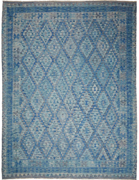 Rug Kilim Afghanistan 257x338 Blue Azure Grey