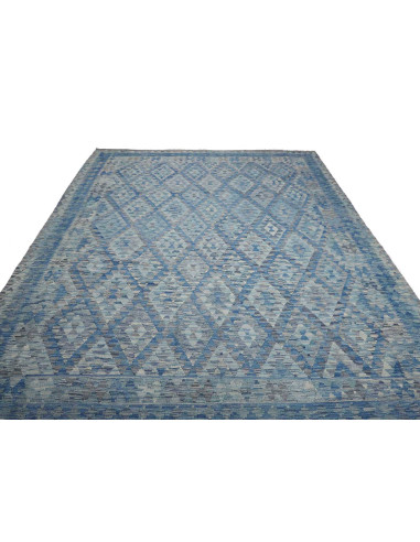 Rug Kilim Afghanistan 257x338 Blue Azure Grey