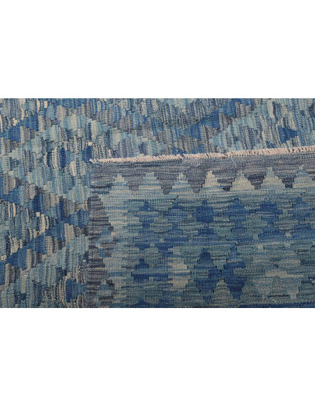Rug Kilim Afghanistan 257x338 Blue Azure Grey