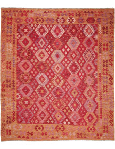 Tappeto Kilim Afghanistan 247x286 Rosso Arancio