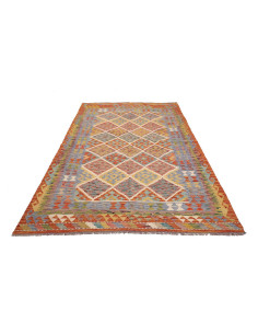 Tappeto Kilim Afghanistan 169x249 Arancio Terra 2
