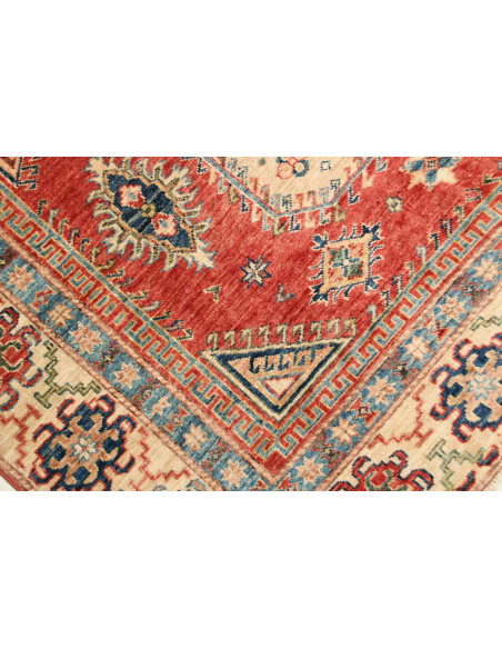 Tappeto Kazak Fine Pakistan 155x246 Rosso Terra