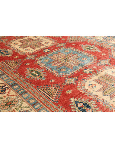 Tappeto Kazak Fine Pakistan 155x246 Rosso Terra
