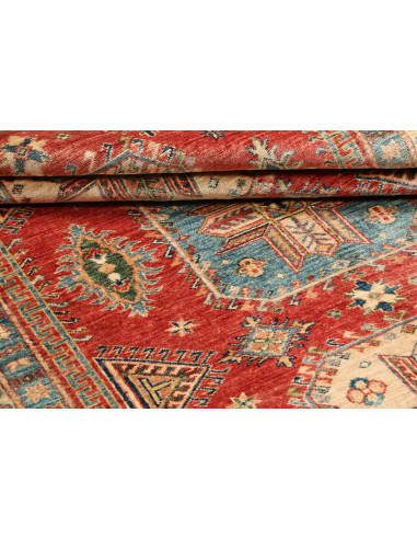 Tappeto Kazak Fine Pakistan 155x246 Rosso Terra