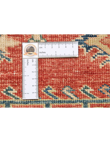 Tappeto Kazak Fine Pakistan 155x246 Rosso Terra