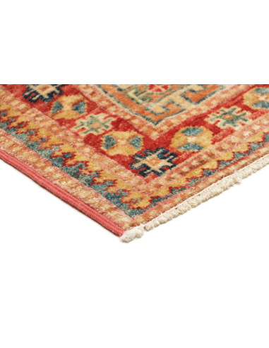 Rug Kazak Fine Pakistan 143x195 Teal Cream Red