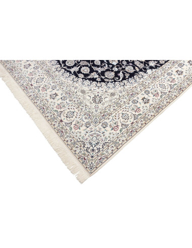 Tappeto Nain 6la Persia 214x305 Blu Notte Crema
