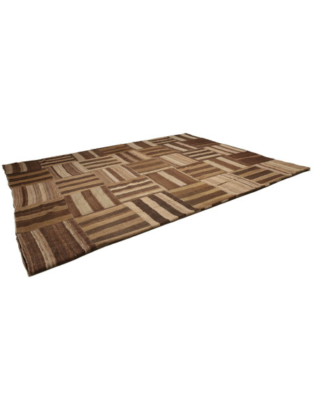 Rug Kilim Vintage Persia 430x517 Brown Beige Cr