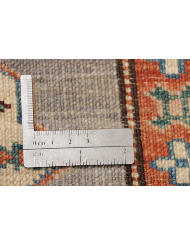 Rug Kazak Fine Pakistan 83x291 Grey Blue Red Cr