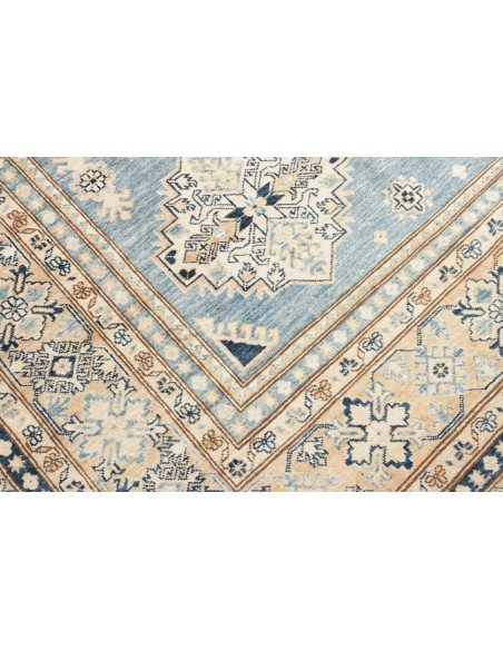 Rug Kazak Fine Pakistan 249x340 Sky Blue Cream