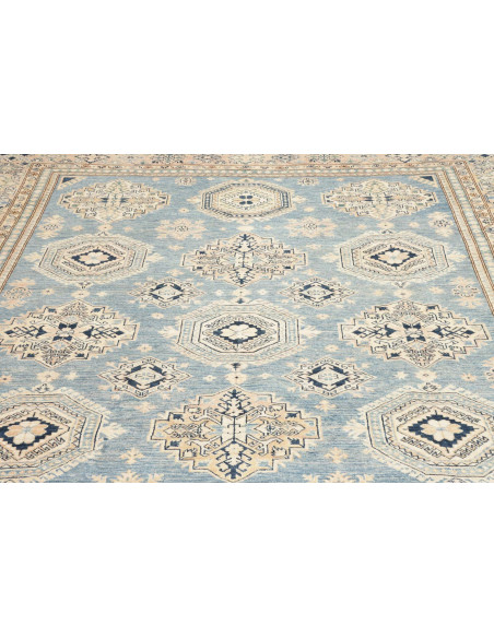 Rug Kazak Fine Pakistan 249x340 Sky Blue Cream