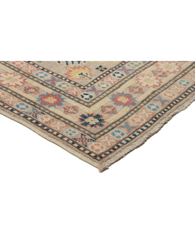 Tappeto Kazak Afghanistan 81x309 Beige Blu Cora