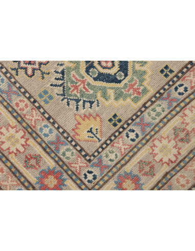 Tappeto Kazak Afghanistan 81x309 Beige Blu Cora