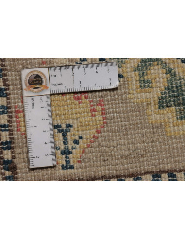 Tappeto Kazak Afghanistan 81x309 Beige Blu Cora
