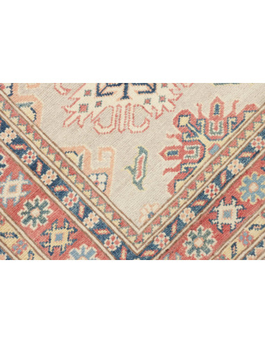 Rug Kazak Afghanistan 85x294 Beige Dark Blue An