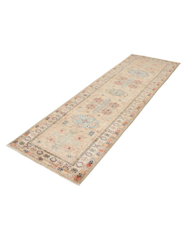 Tappeto Kazak Fine Pakistan 81x256 Sabbia Beige