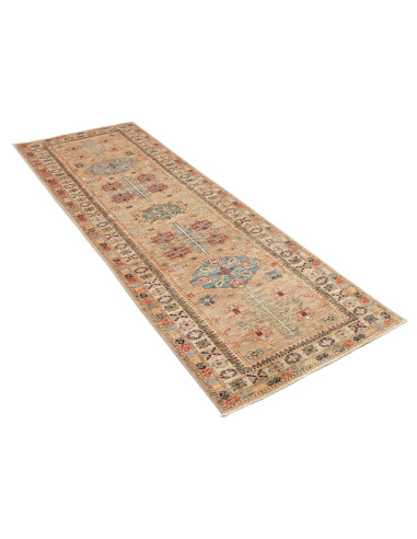 Tappeto Kazak Fine Pakistan 81x256 Sabbia Beige