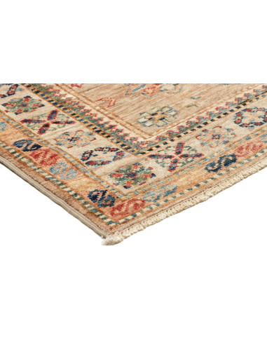 Tappeto Kazak Fine Pakistan 81x256 Sabbia Beige
