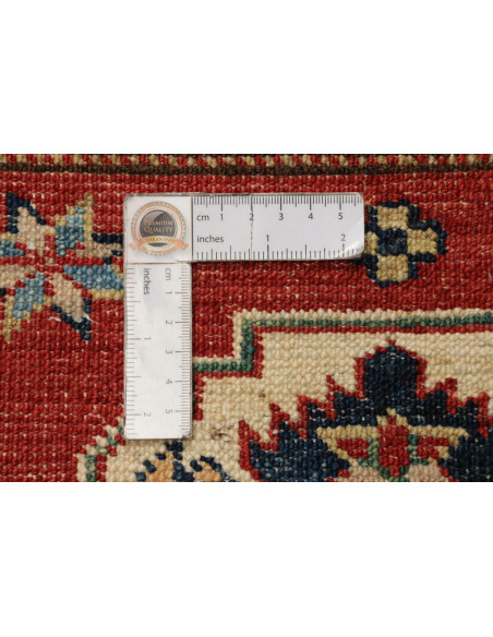 Tappeto Kazak Fine Pakistan 82x400 Rosso Beige