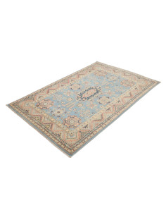 Tappeto Kazak Afghanistan 120x181 Azzurro Cielo 2