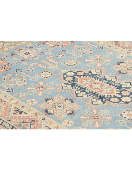 Tappeto Kazak Afghanistan 120x181 Azzurro Cielo