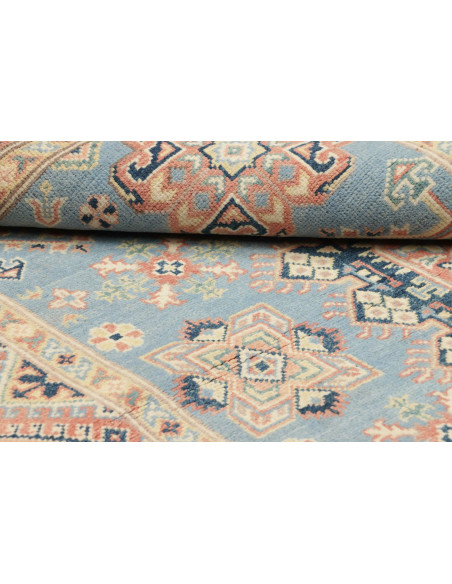 Tappeto Kazak Afghanistan 120x181 Azzurro Cielo