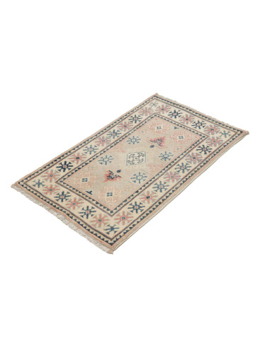 Rug Kazak Afghanistan 60x98 Greige Cream Blue A