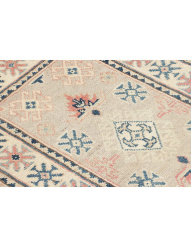 Rug Kazak Afghanistan 60x98 Greige Cream Blue A