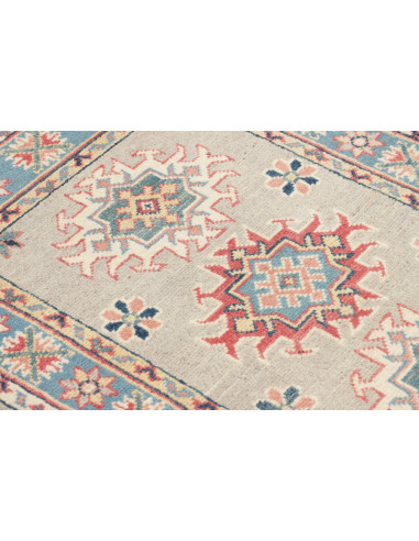 Rug Kazak Afghanistan 64x90 Grey Beige Light Bl